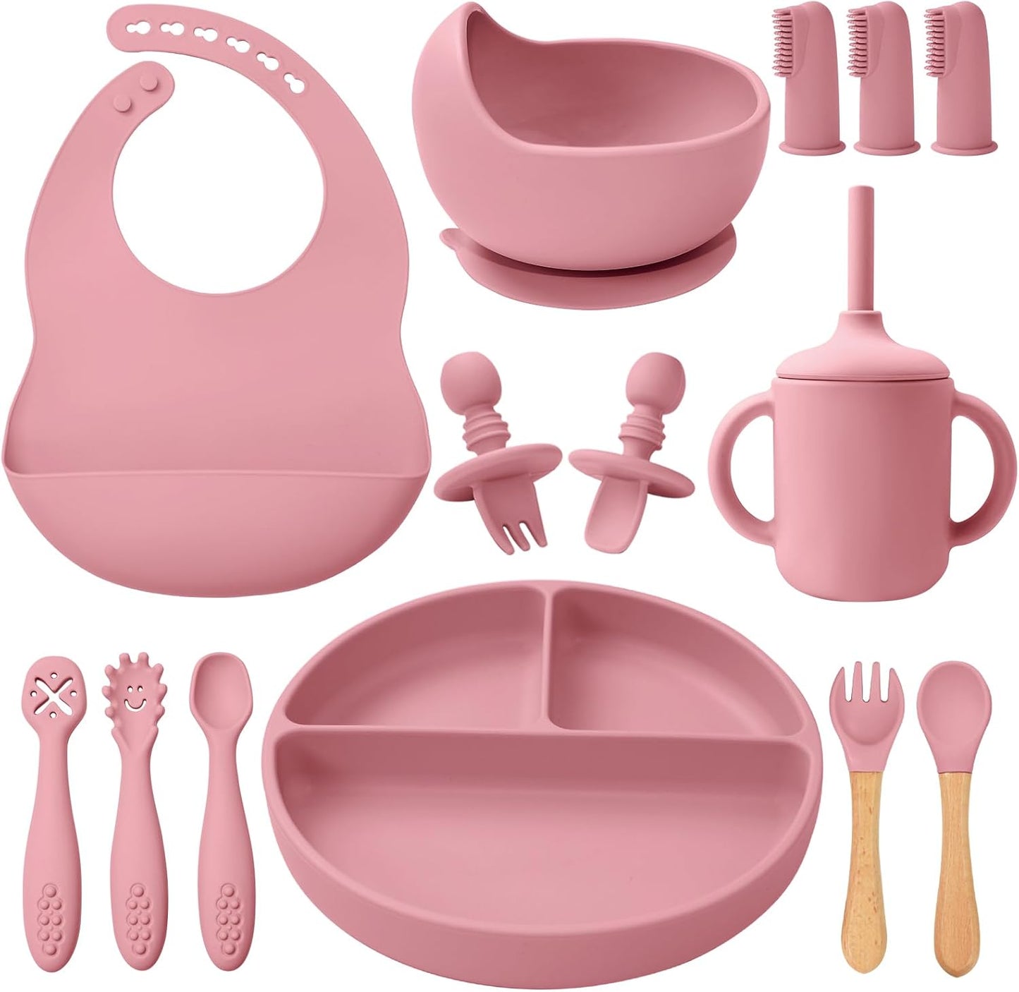 Montessori Silicone Feeding Set