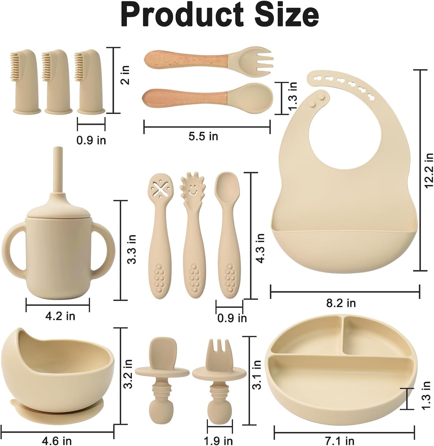 Montessori Silicone Feeding Set