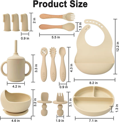Montessori Silicone Feeding Set