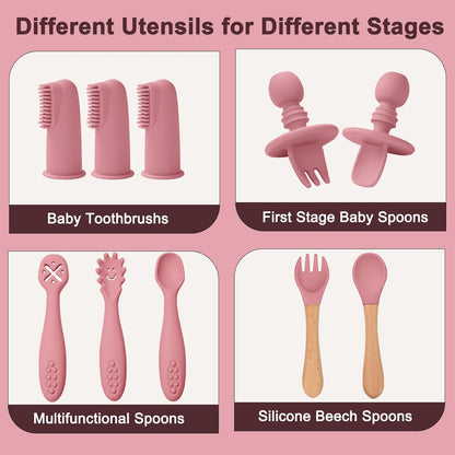 Montessori Silicone Feeding Set