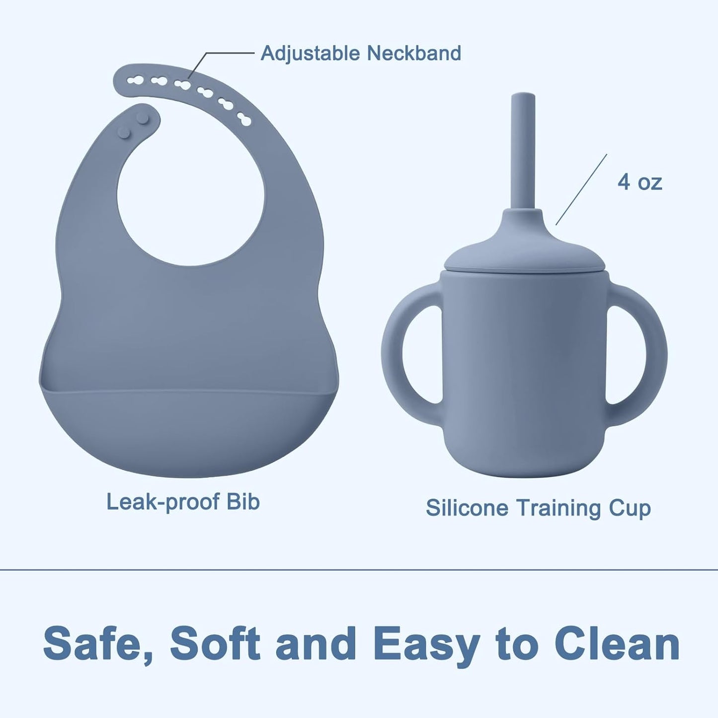 Montessori Silicone Feeding Set
