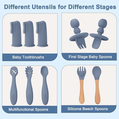 Montessori Silicone Feeding Set