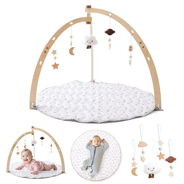 Montessori Wooden Activity Gym & Mat