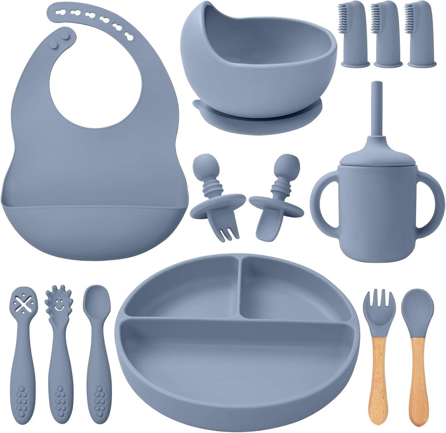 Montessori Silicone Feeding Set