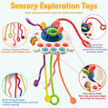 Montessori Silicone Pull & Learn Toy