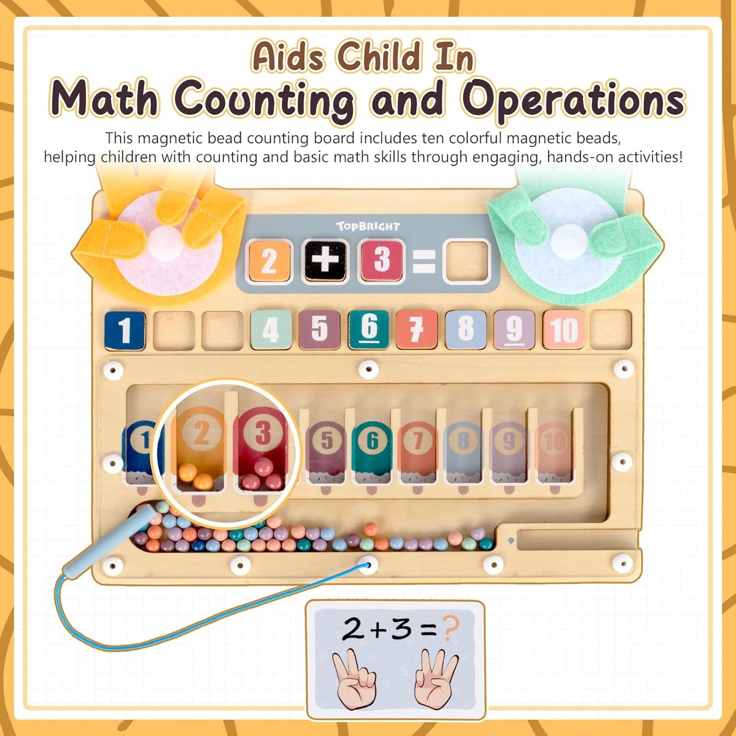 Montessori Deluxe High Five Math Set