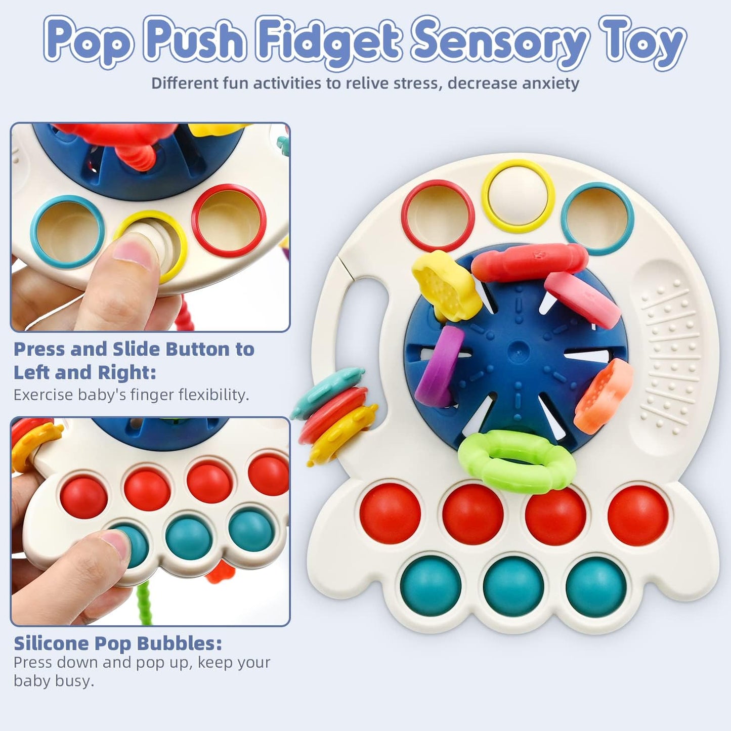 Montessori Silicone Pull & Learn Toy