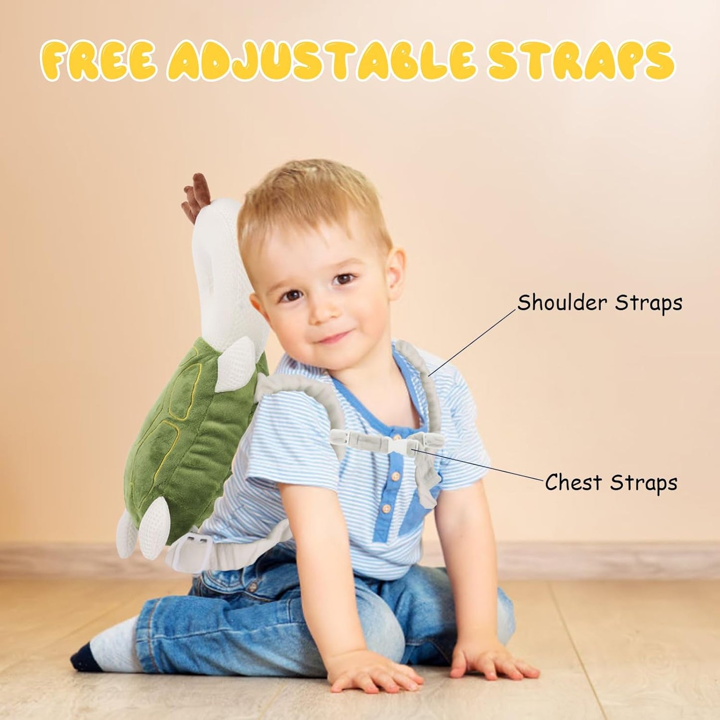 Montessori Baby Head Protection Backpack
