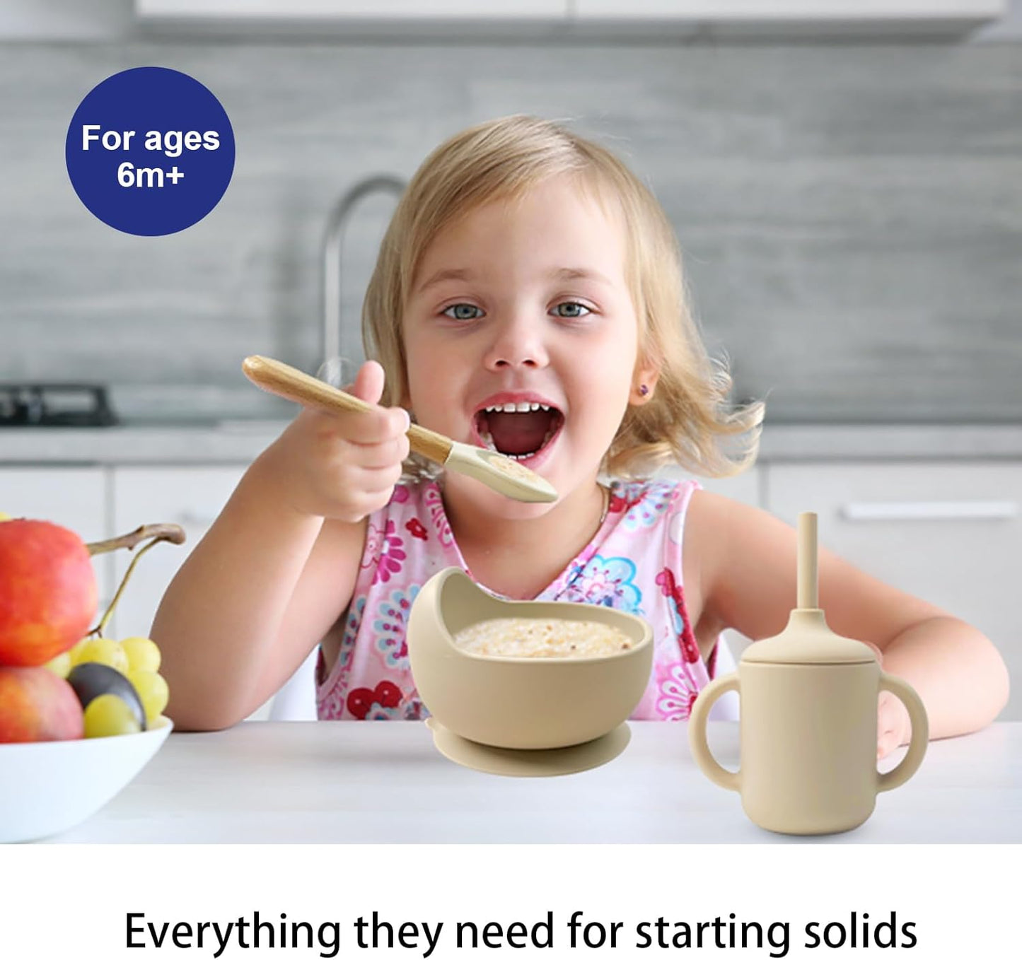 Montessori Silicone Feeding Set