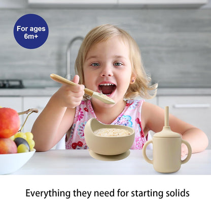 Montessori Silicone Feeding Set