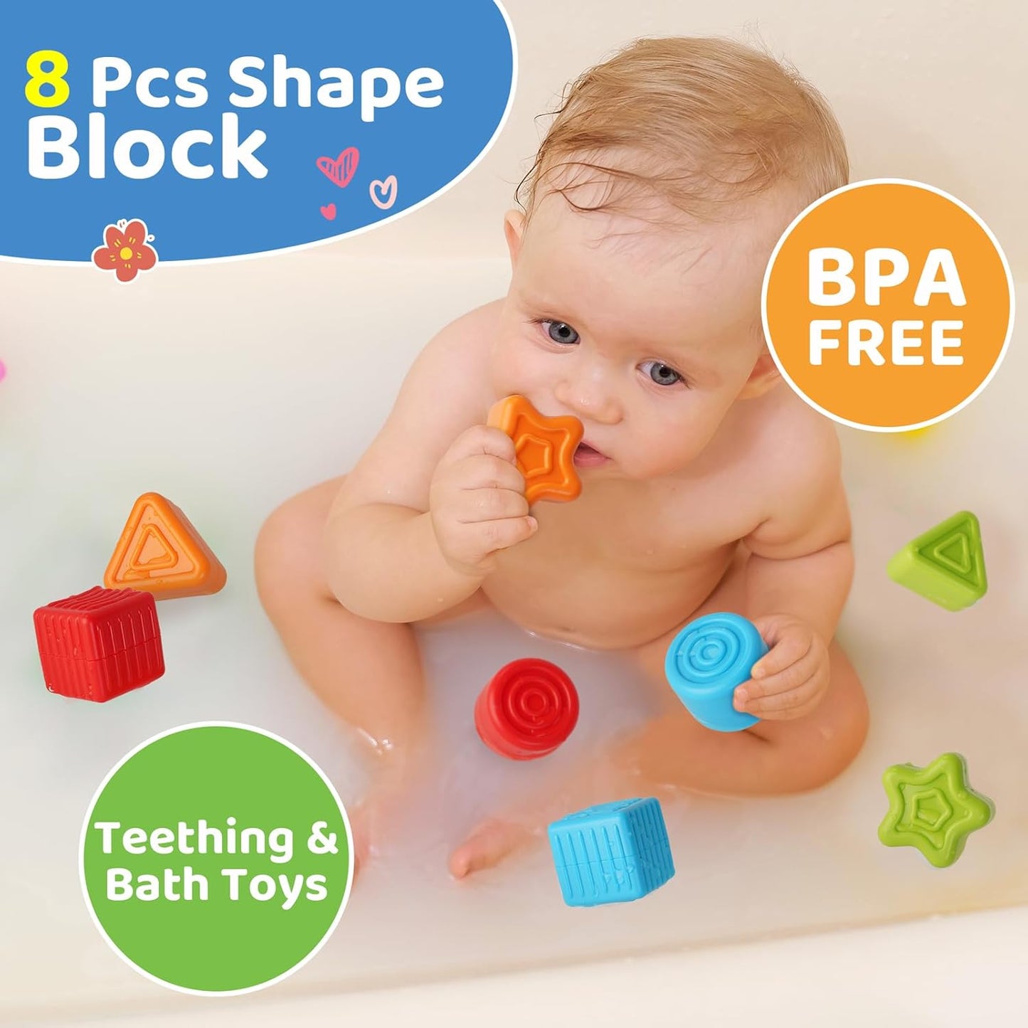 Montessori Fine Motor Shape Blocks