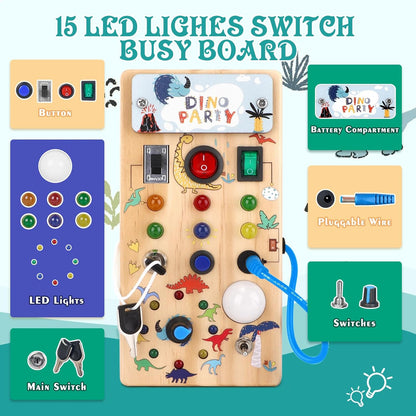 Montessori Wooden Light Switch Board
