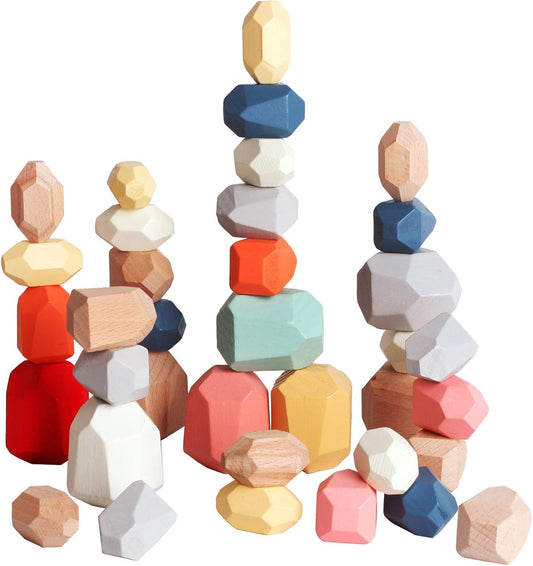 Montessori Wooden Balancing Stones