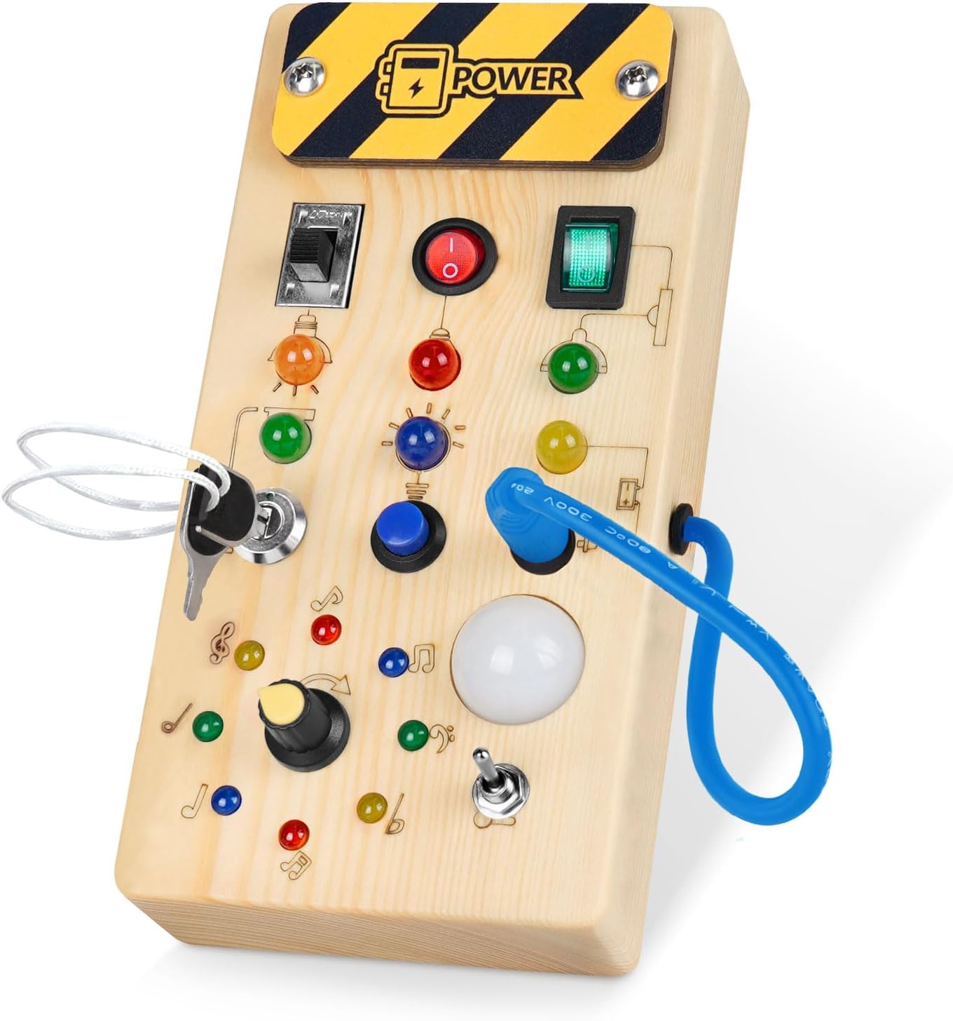 Montessori Wooden Light Switch Board