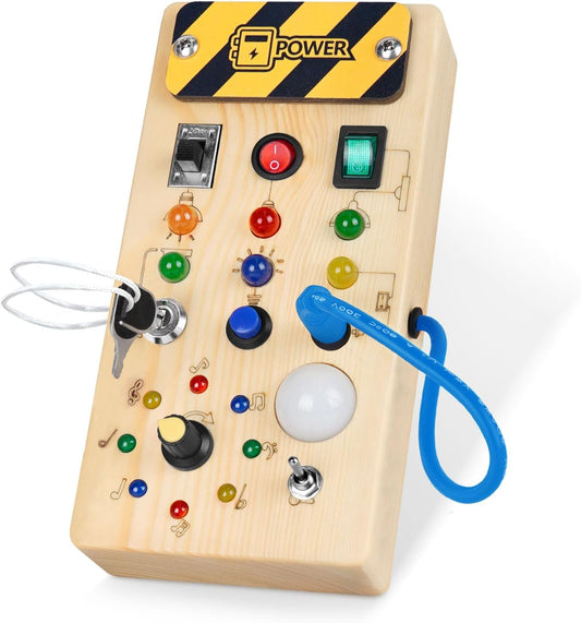 Montessori Wooden Light Switch Board