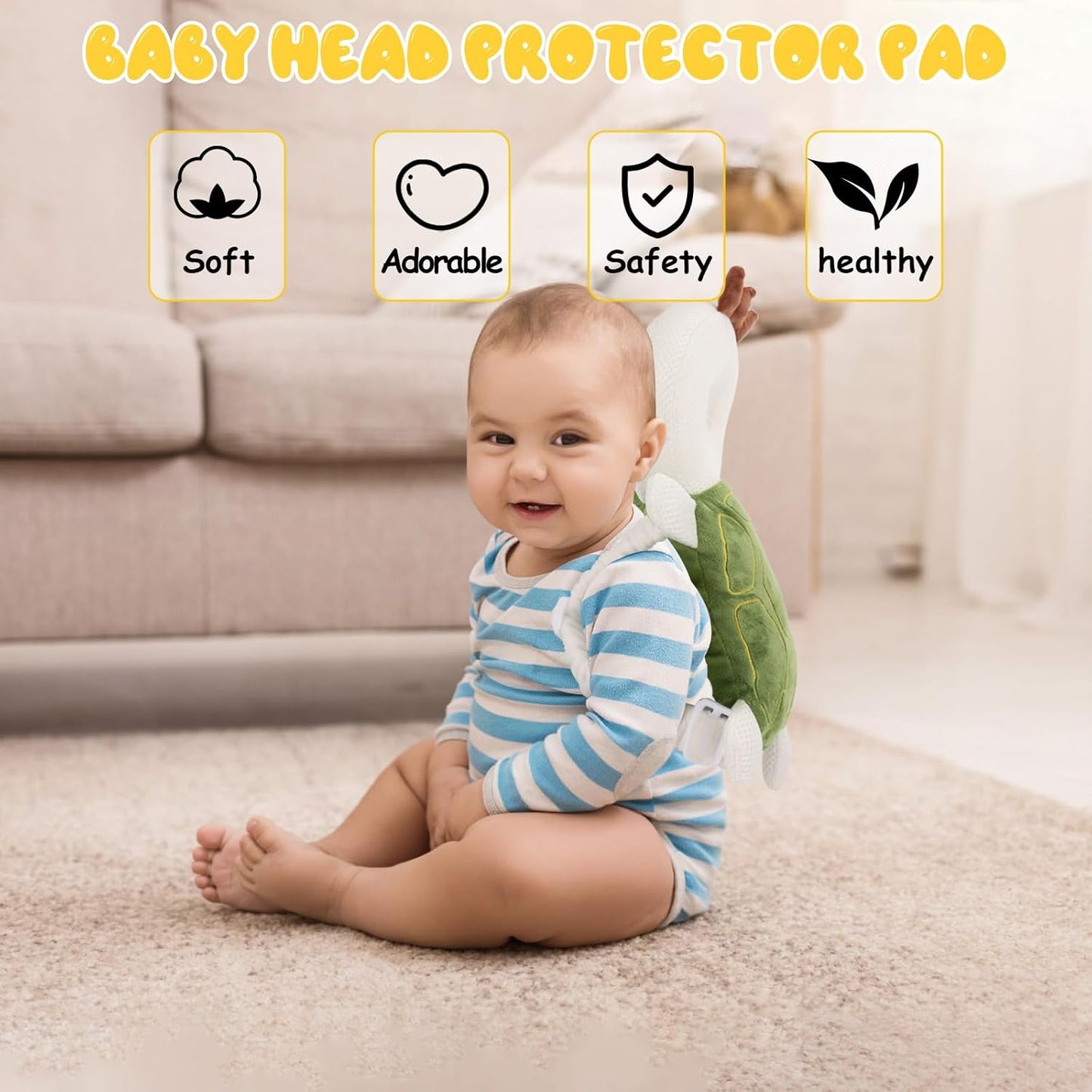 Montessori Baby Head Protection Backpack