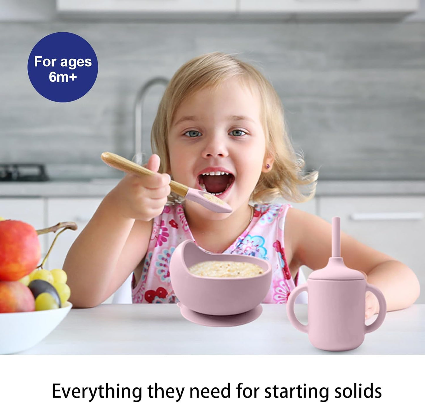 Montessori Silicone Feeding Set