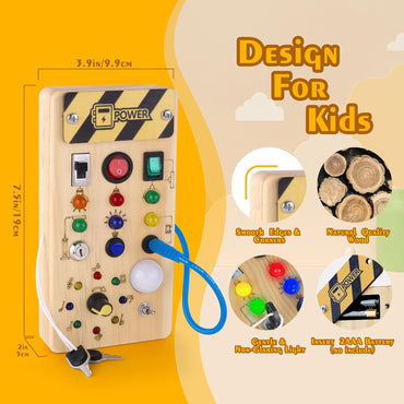 Montessori Wooden Light Switch Board