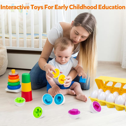 Montessori Shape Matching Eggs