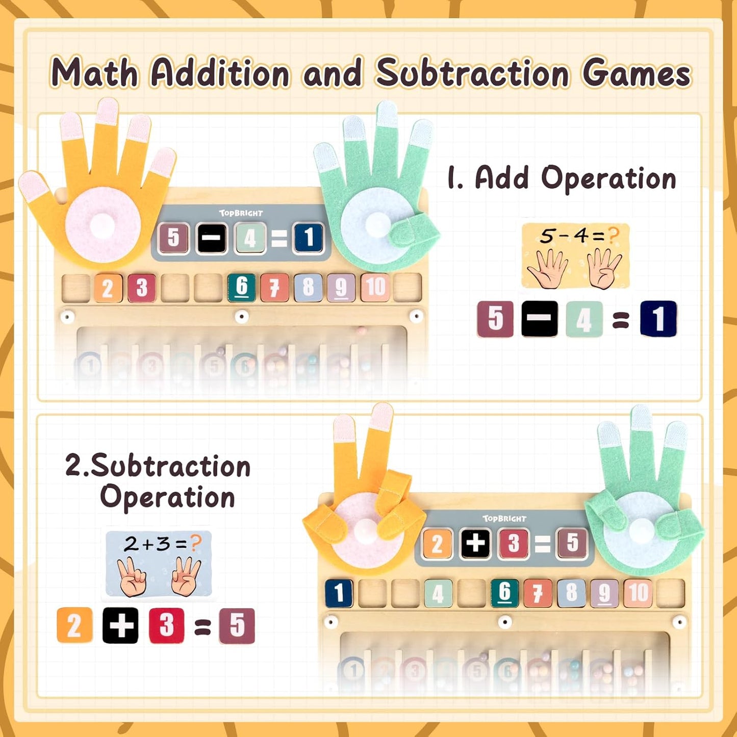 Montessori Deluxe High Five Math Set