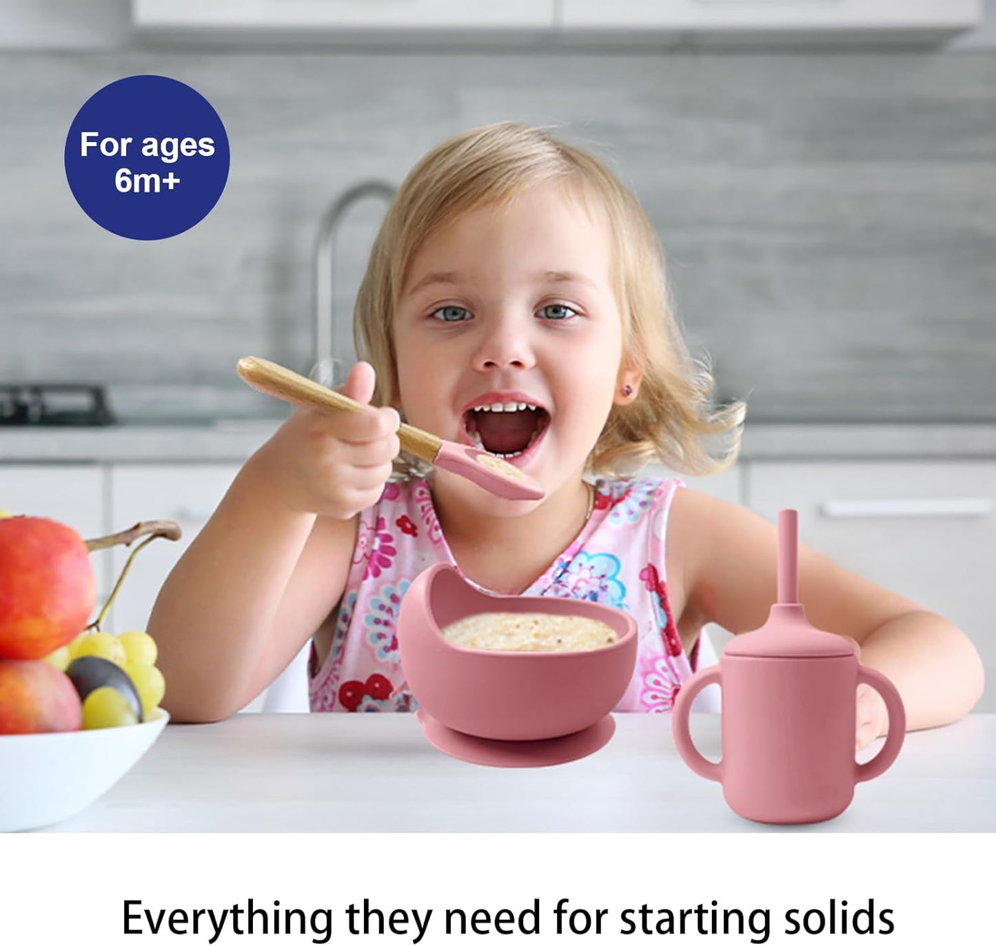 Montessori Silicone Feeding Set