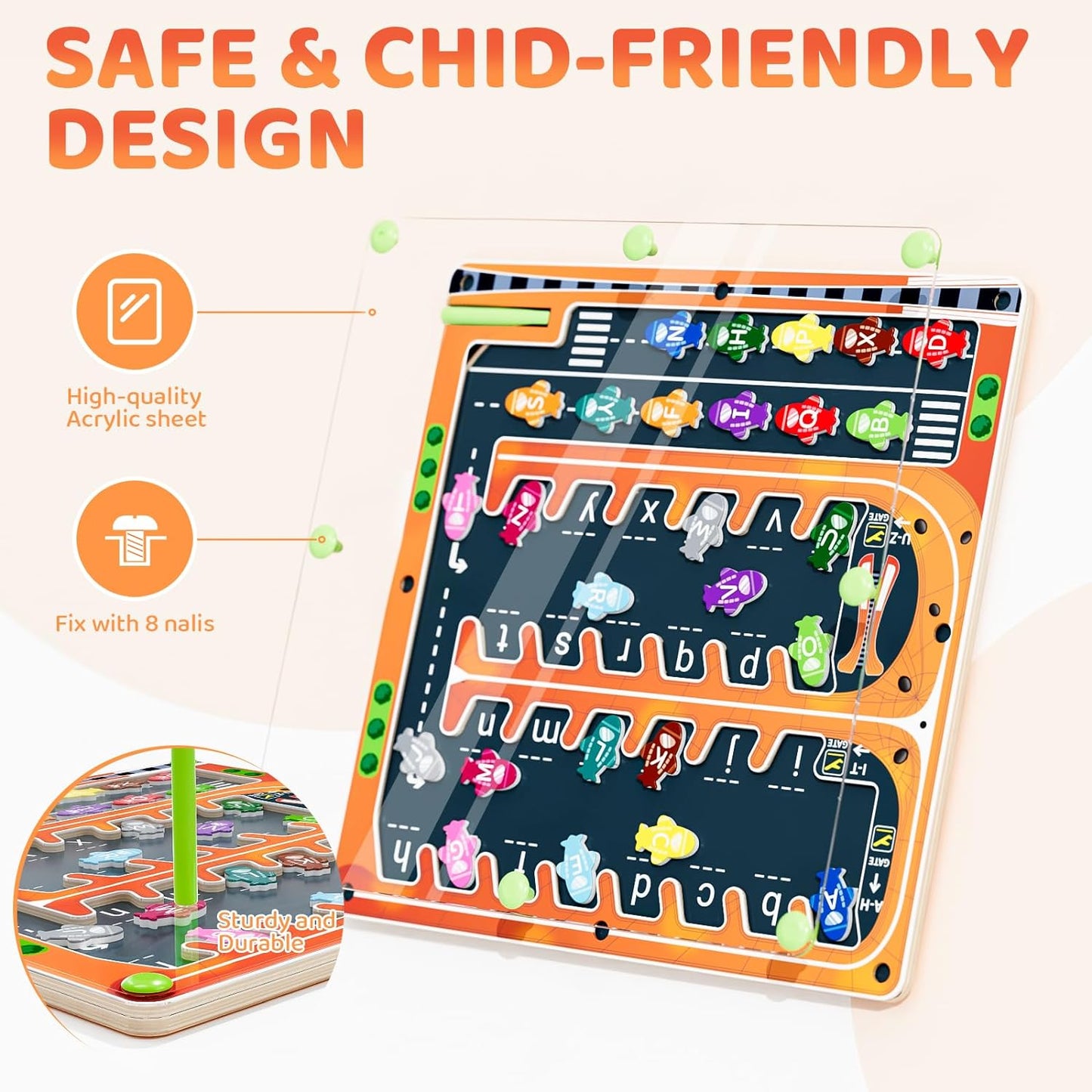 Montessori Magnetic Alphabet Maze