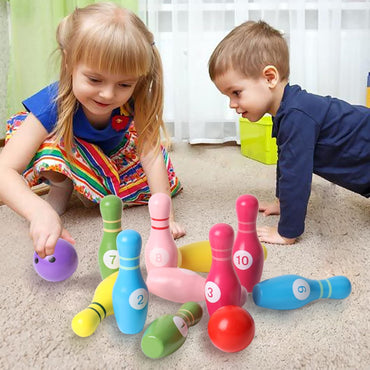 Montessori Wooden Bowling Set