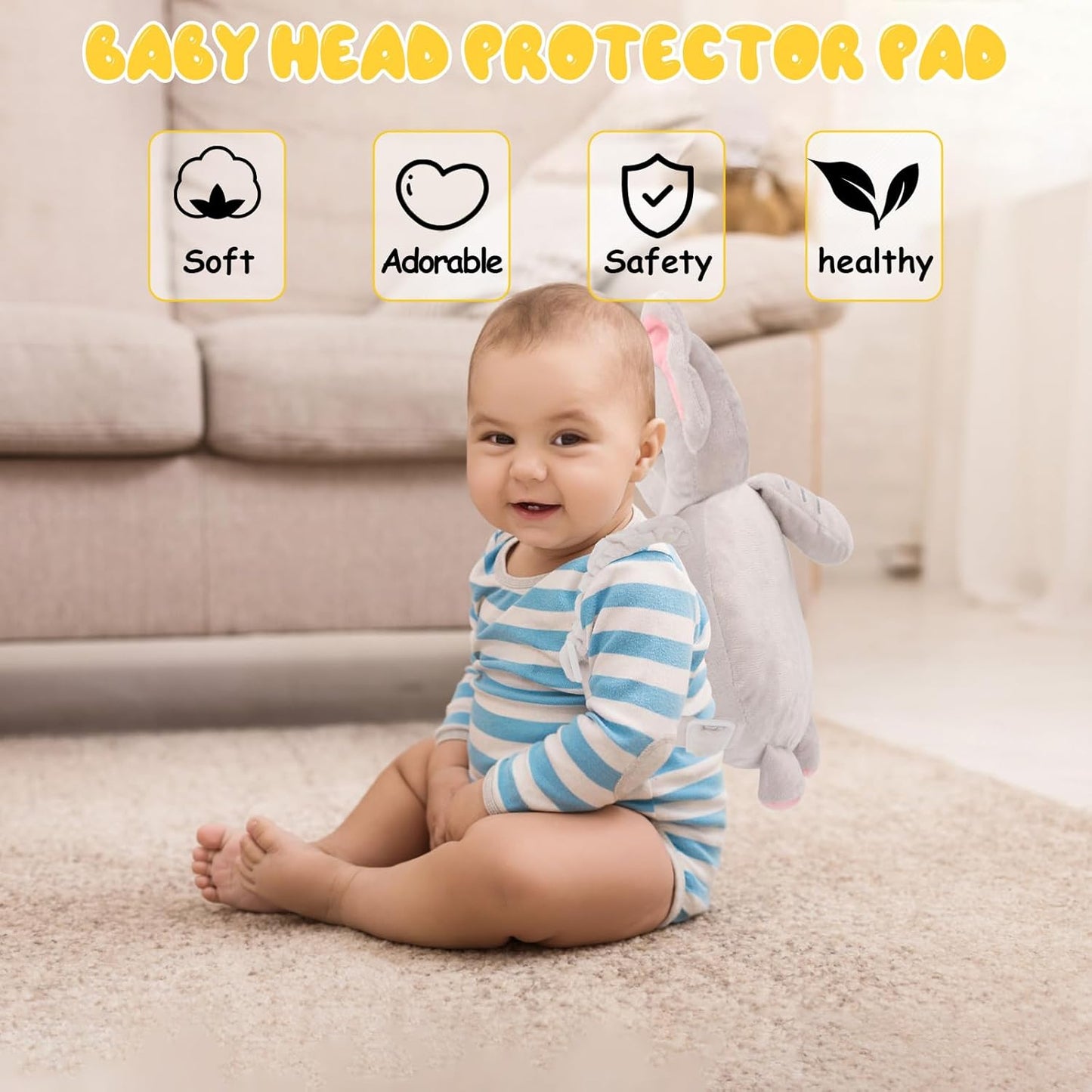Montessori Baby Head Protection Backpack