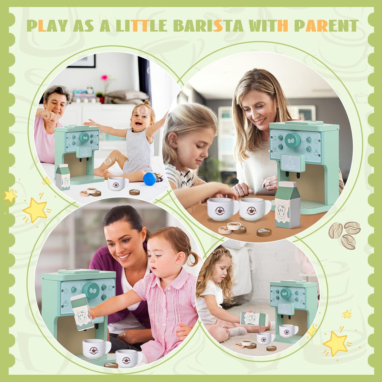 Montessori Wooden Coffee Maker