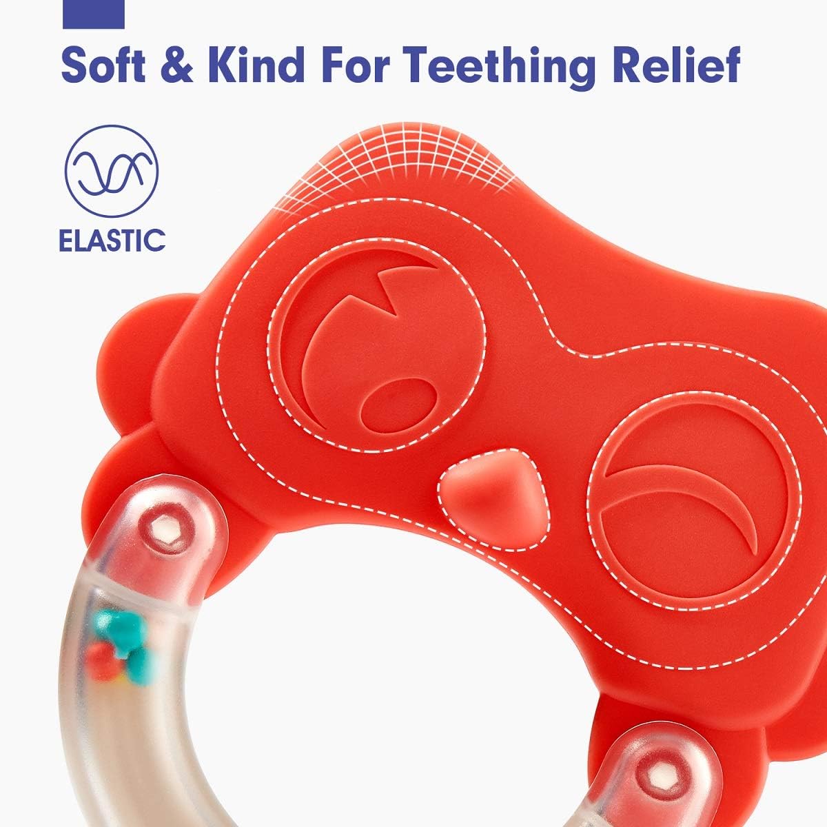 Montessori Silicone Teether & Rattle Set