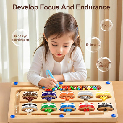 Montessori Magnetic Color & Number Maze