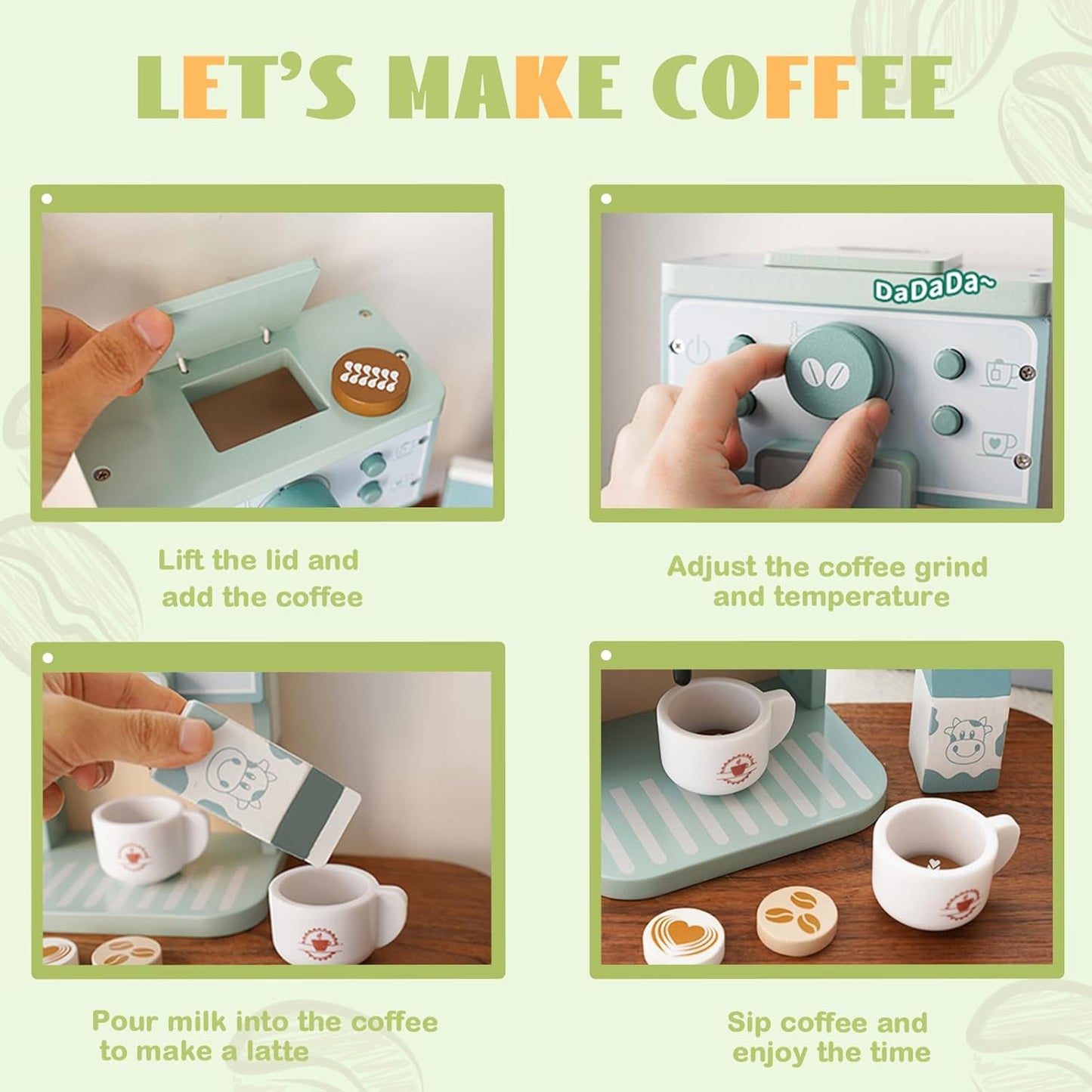 Montessori Wooden Coffee Maker