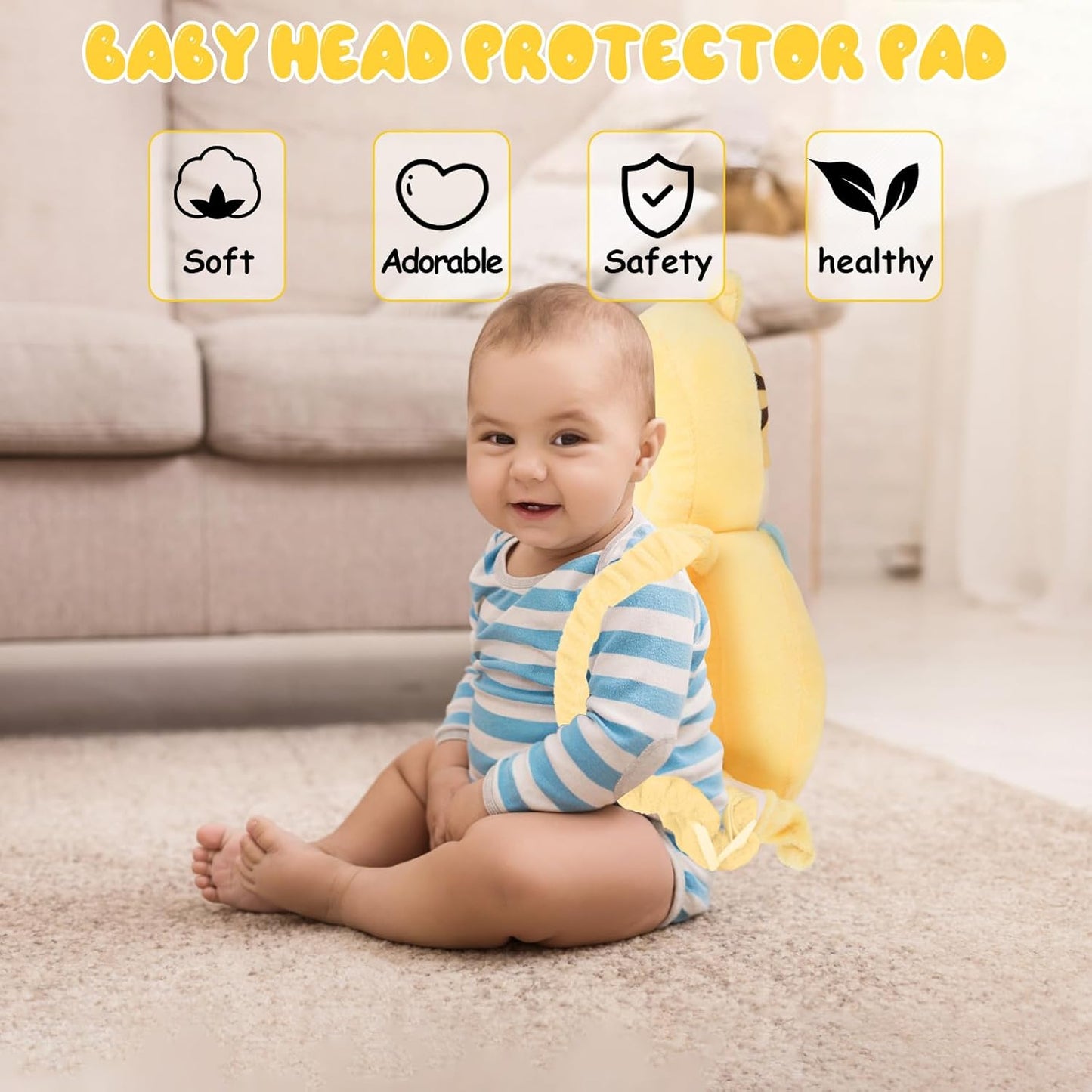 Montessori Baby Head Protection Backpack