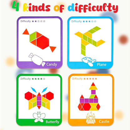 Montessori Wooden Tangram Shape Puzzle