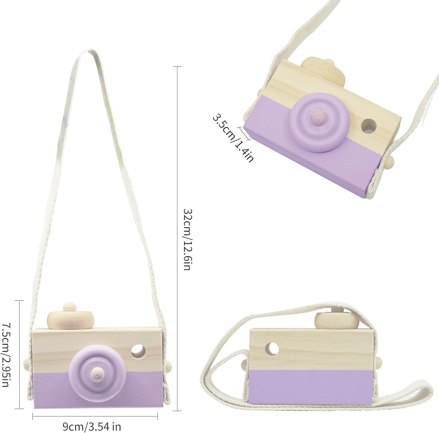 Montessori Wooden Pretend Camera