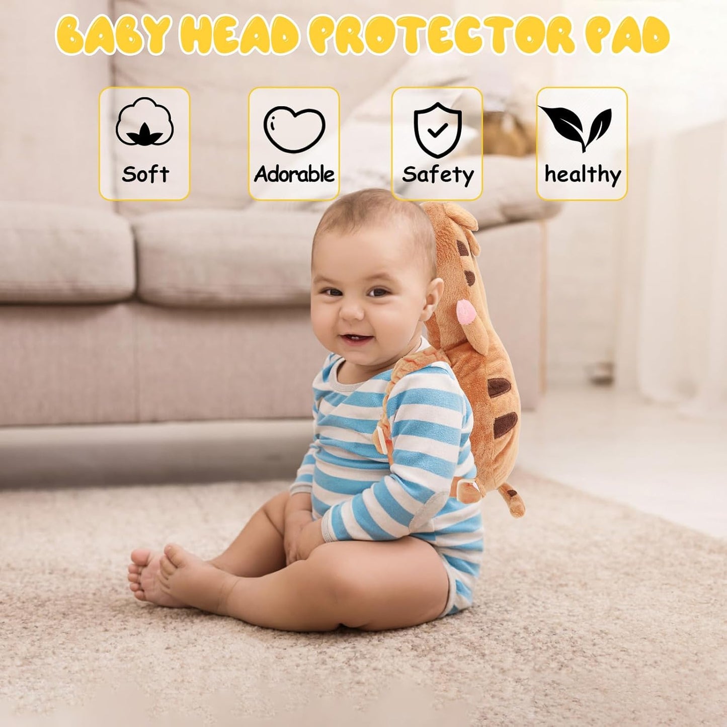 Montessori Baby Head Protection Backpack