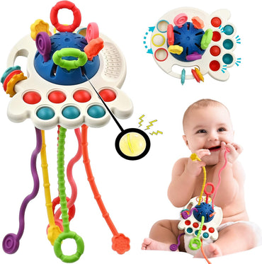 Montessori Silicone Pull & Learn Toy