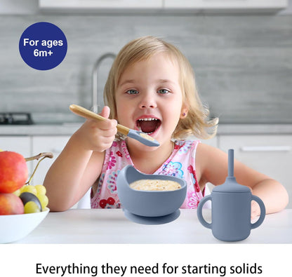 Montessori Silicone Feeding Set