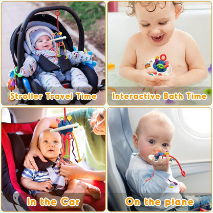 Montessori Silicone Pull & Learn Toy