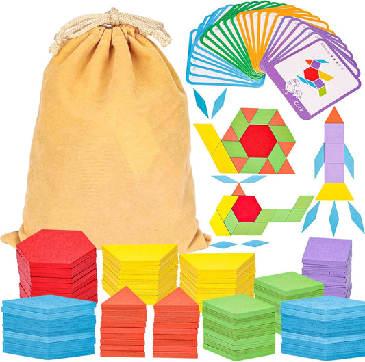 Montessori Wooden Tangram Shape Puzzle