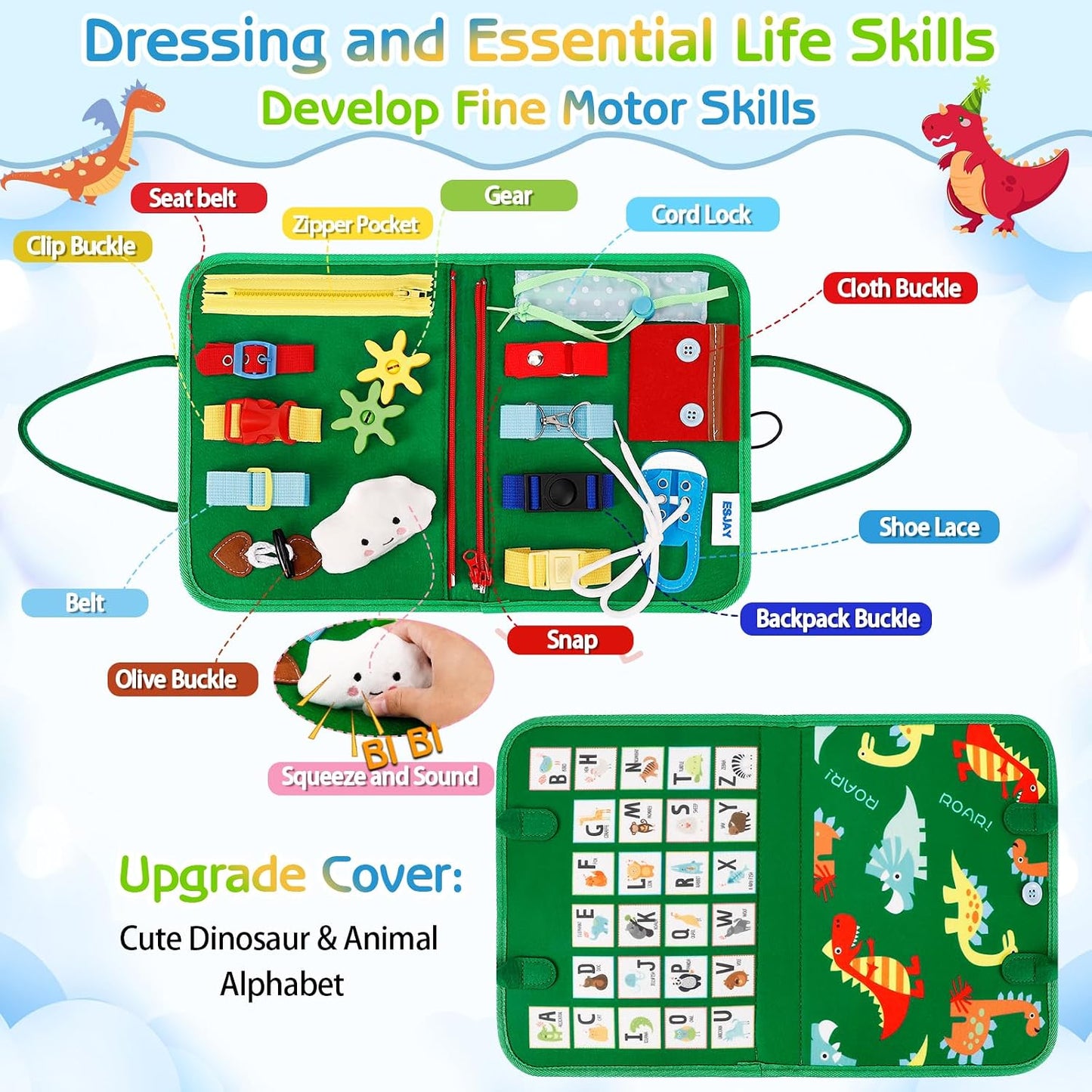 Montessori Sensory Travel Activity Board