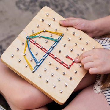 Montessori Geo Learning Board – Peg & Pattern Play
