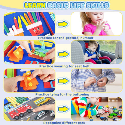 Montessori Sensory Travel Activity Board