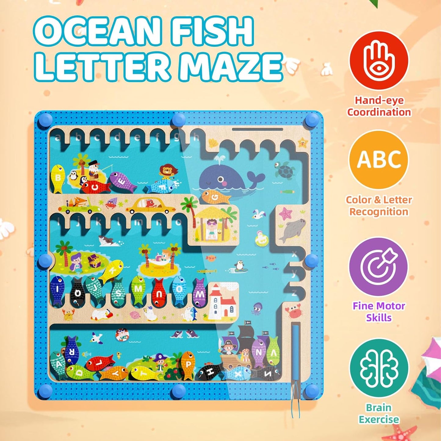 Montessori Magnetic Alphabet Maze