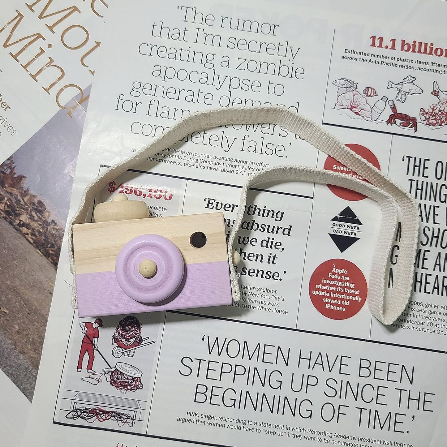 Montessori Wooden Pretend Camera