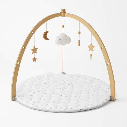 Montessori Wooden Activity Gym & Mat