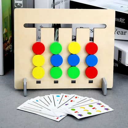 Montessori Wooden Color & Fruit Matching Game