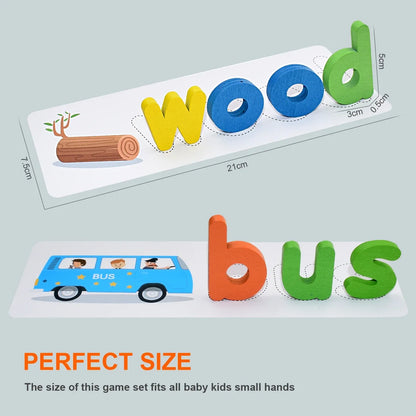 Montessori Wooden Learn-to-Spell Game
