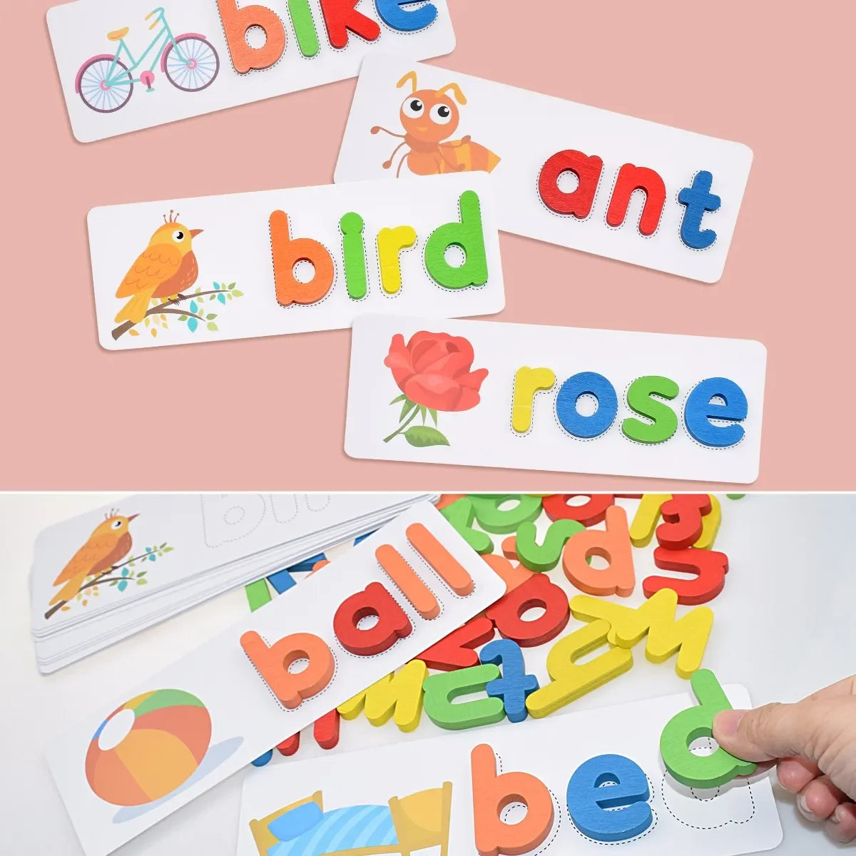 Montessori Wooden Learn-to-Spell Game