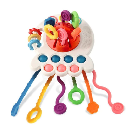 Montessori Silicone Pull & Learn Toy